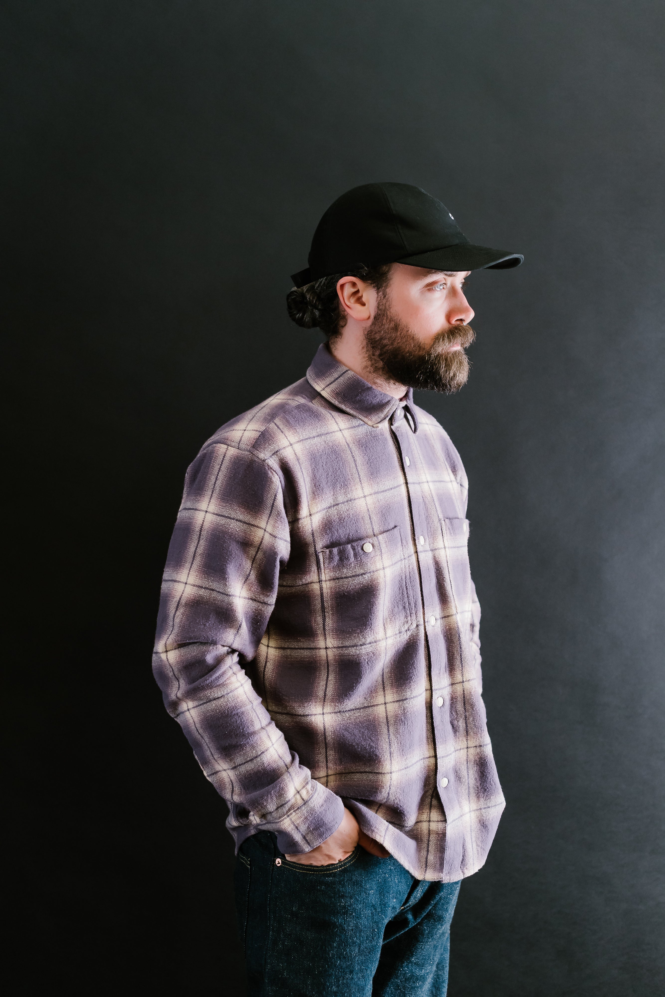 Utility Flannel  - Faded Lilac