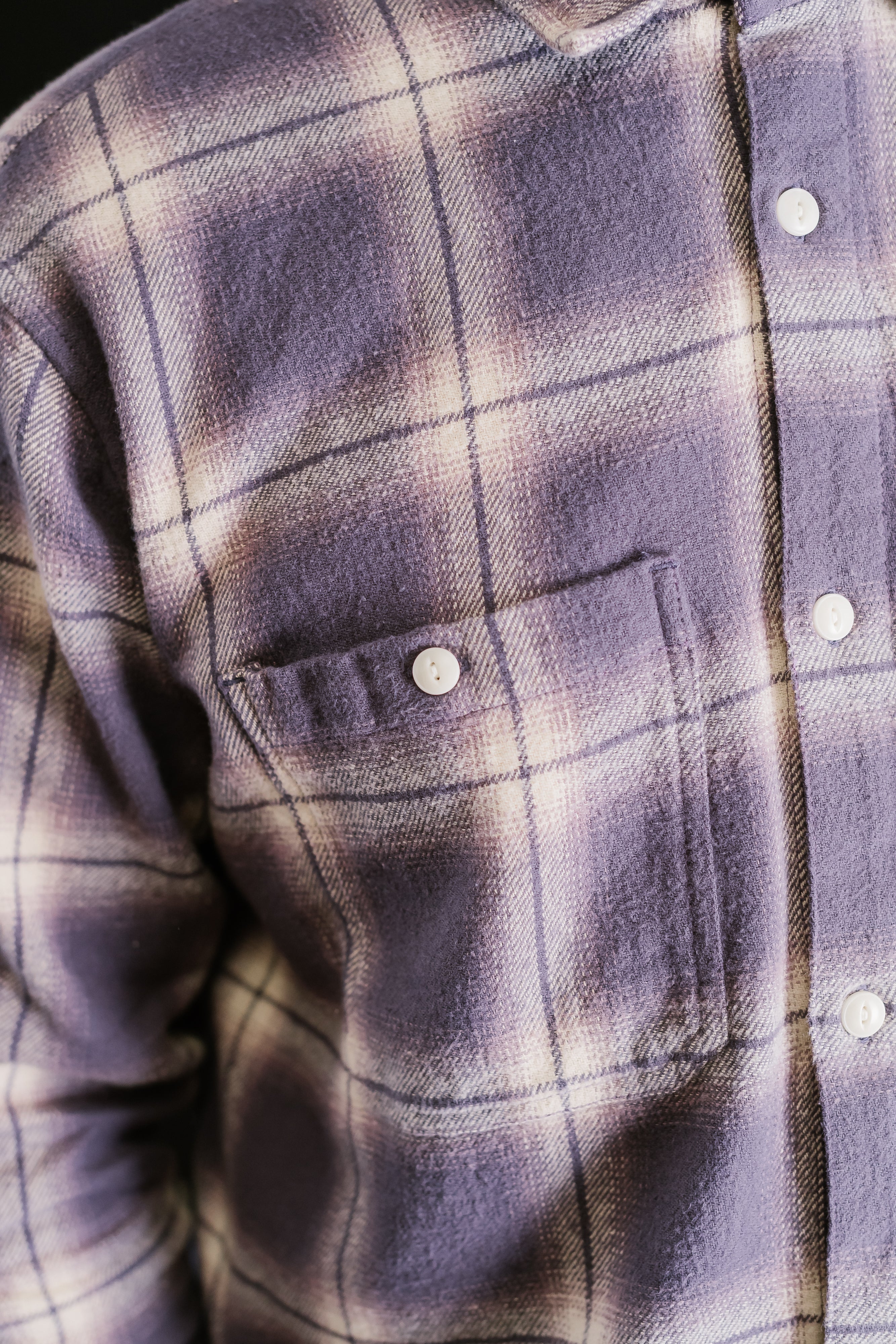 Utility Flannel  - Faded Lilac