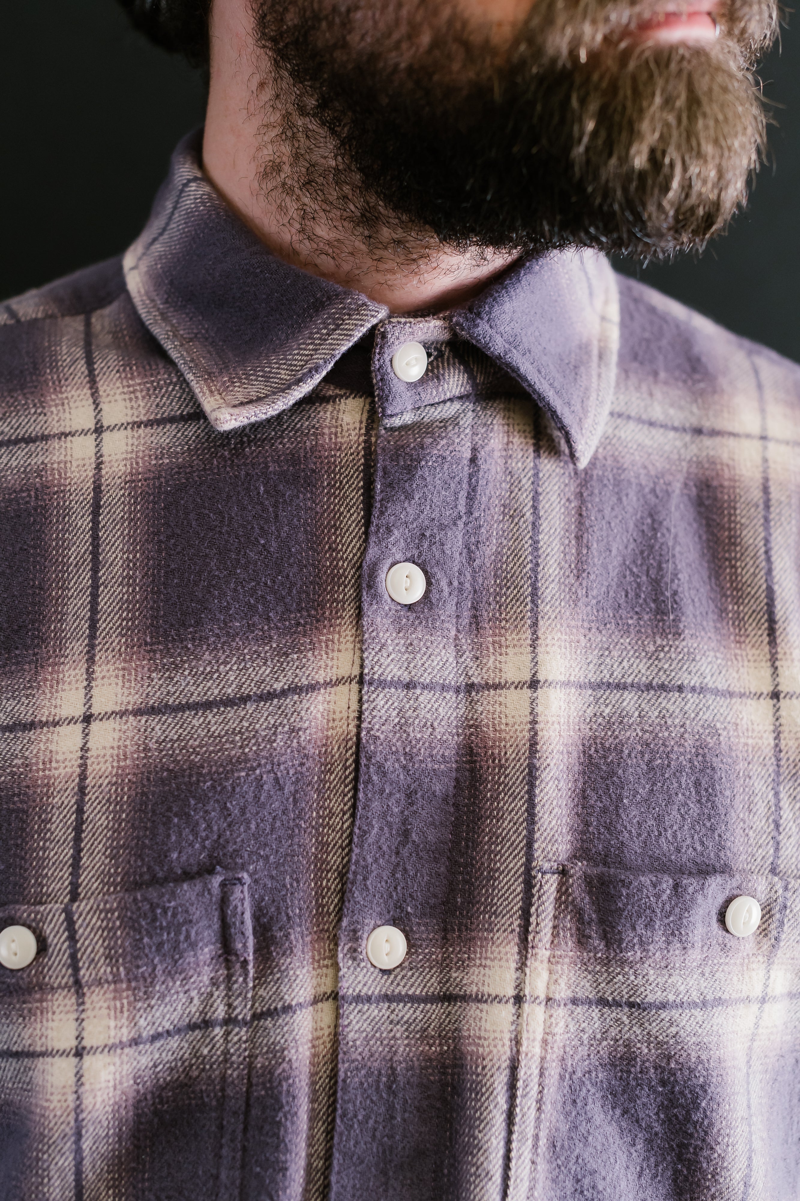 Utility Flannel  - Faded Lilac