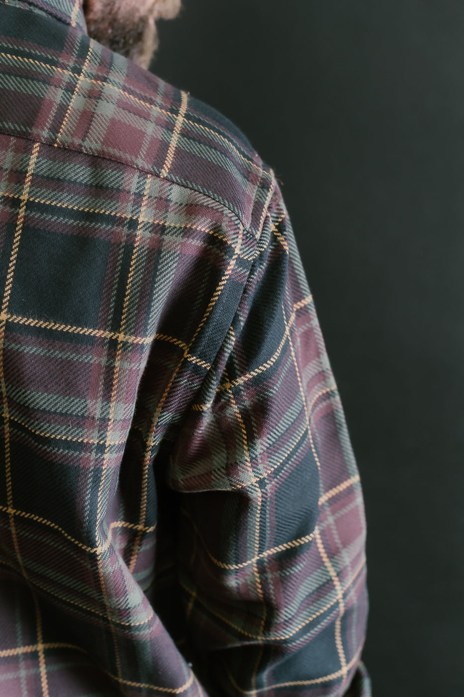 Utility Flannel Plaid  - Black Olive