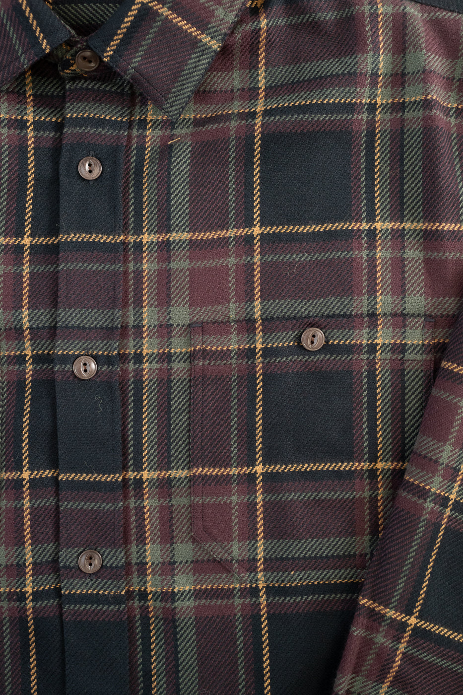 Utility Flannel Plaid  - Black Olive