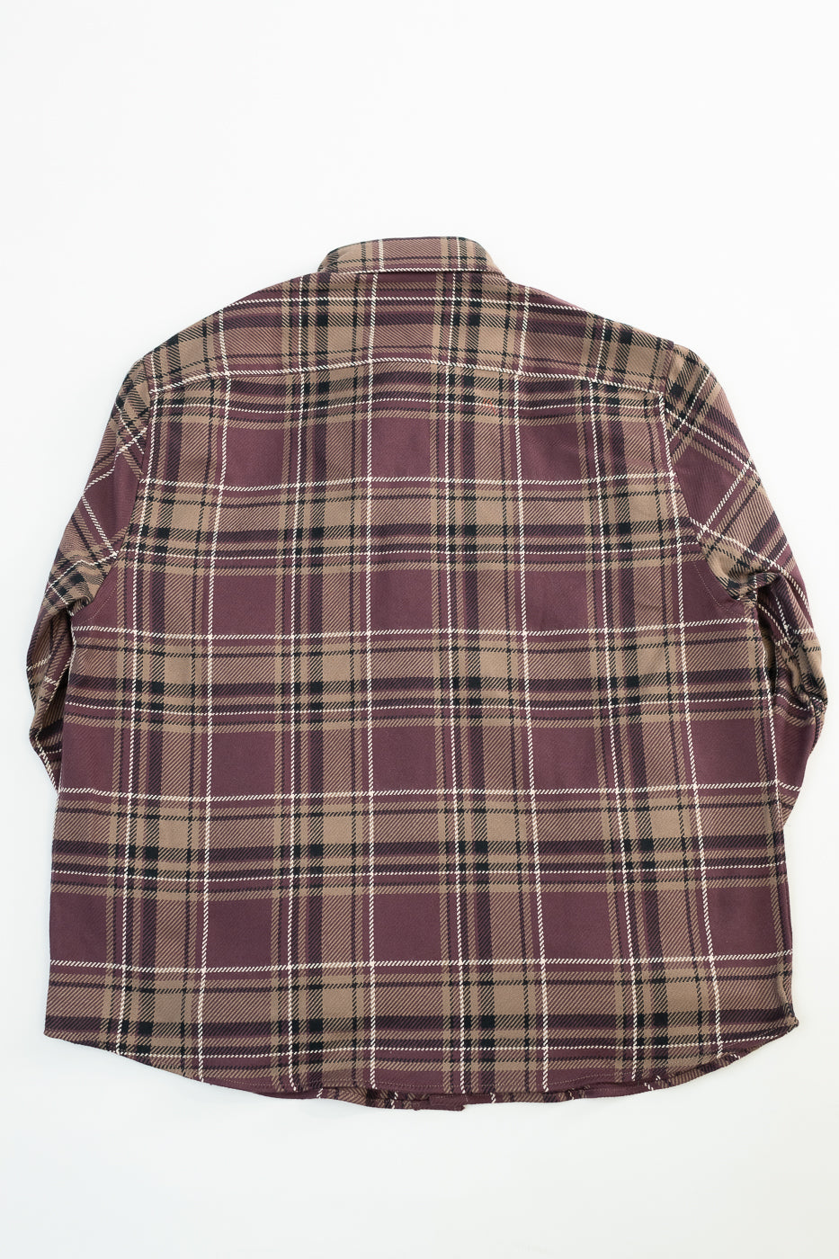 Utility Flannel Plaid  - Burgundy Oak