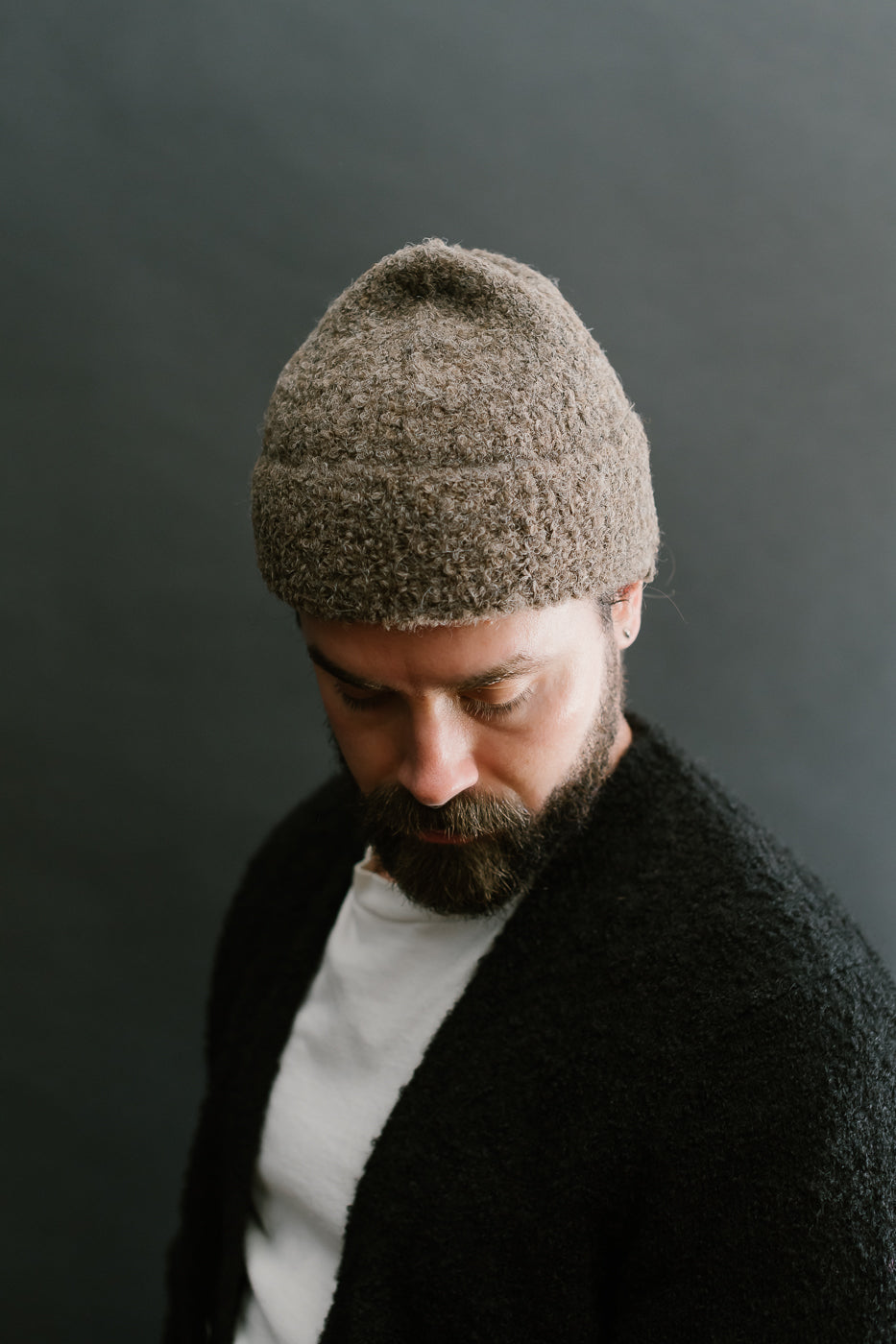 Boucle Alpaca Watch Cap - Earth