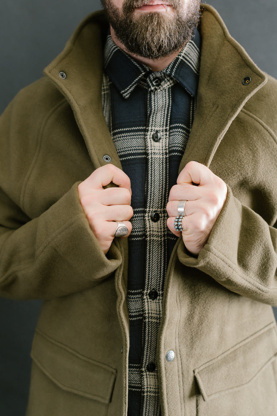 Welding Jacket Melton Wool - Tobacco