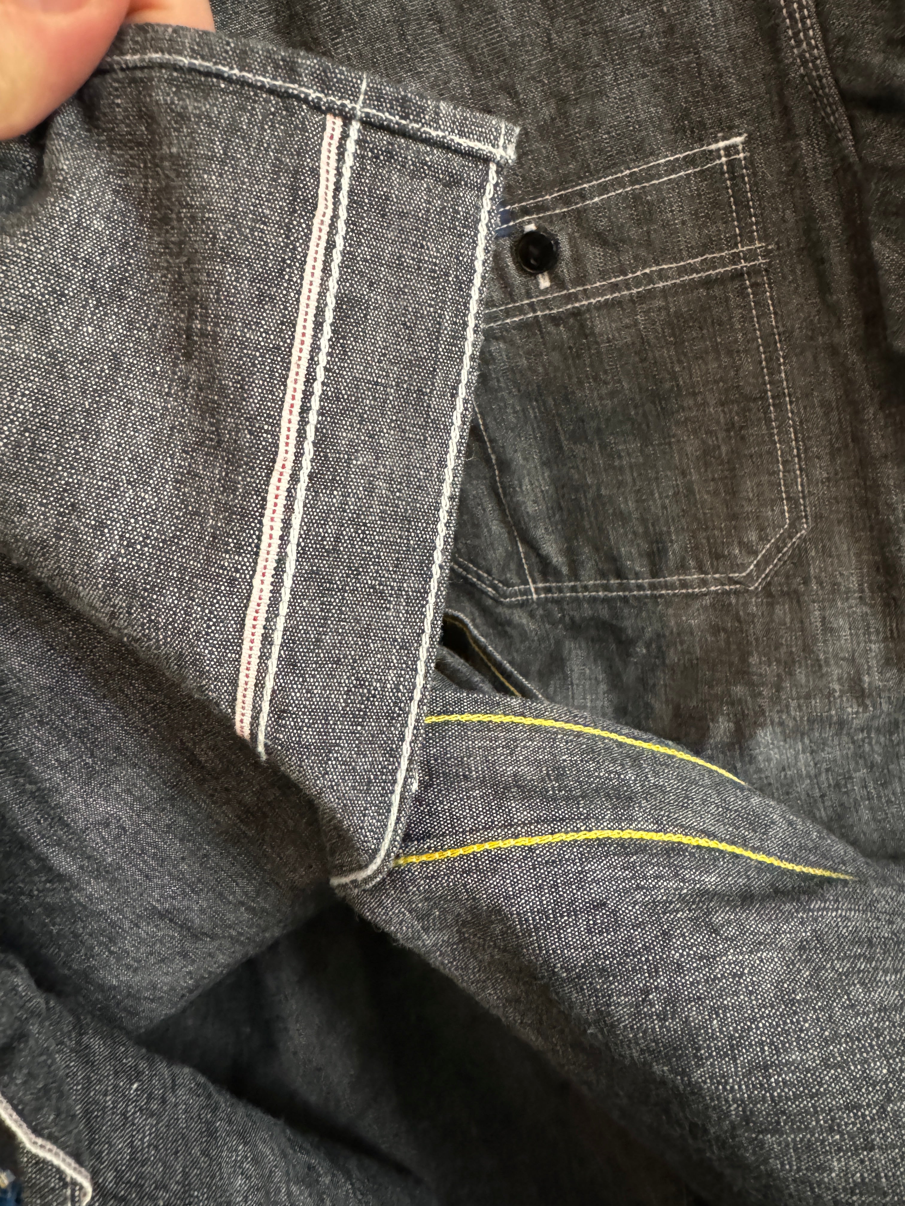 Gently Used - Black Chambray Work Shirt - Medium