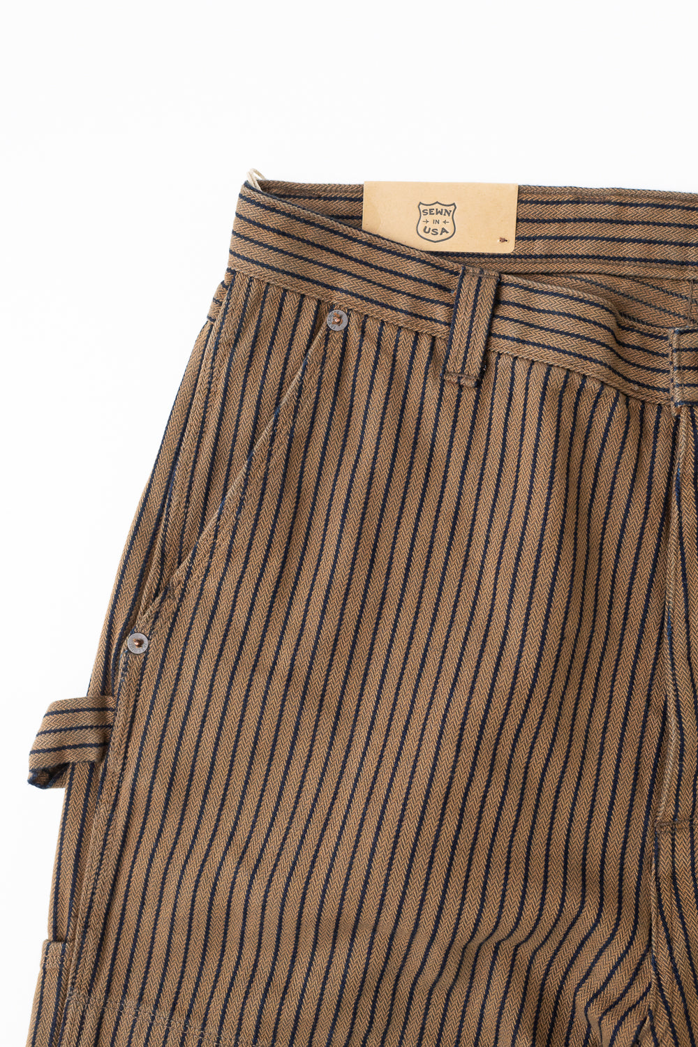 Ortega Pant Herringbone Dobby - Brown