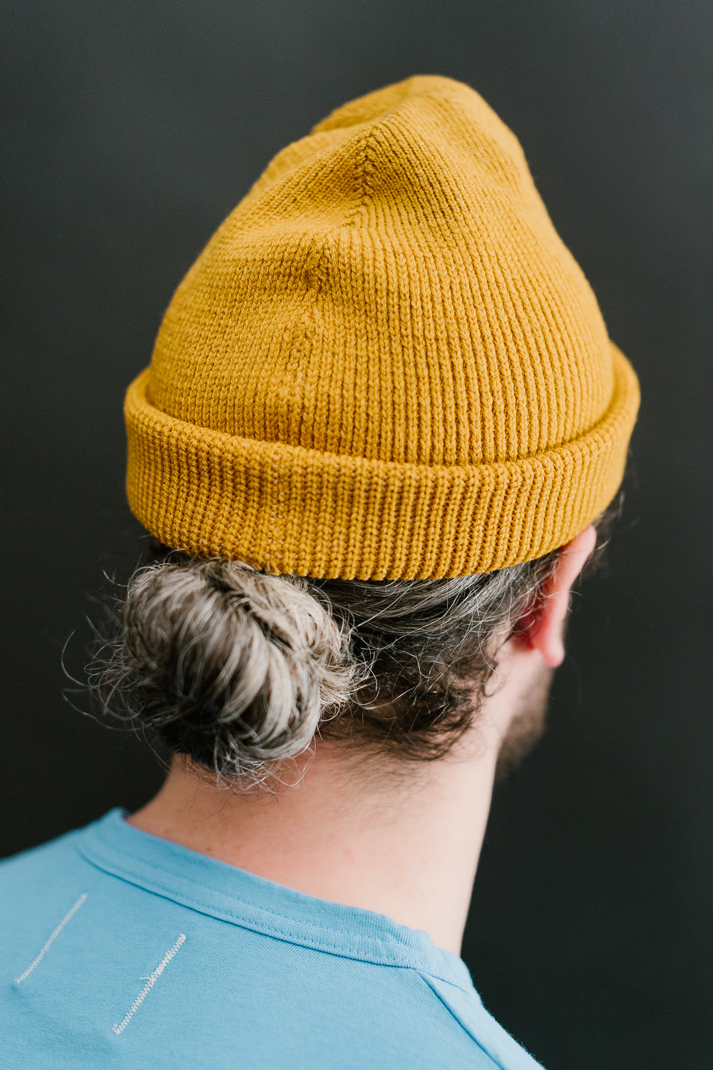 Wool Knit Watch Cap - Old Gold