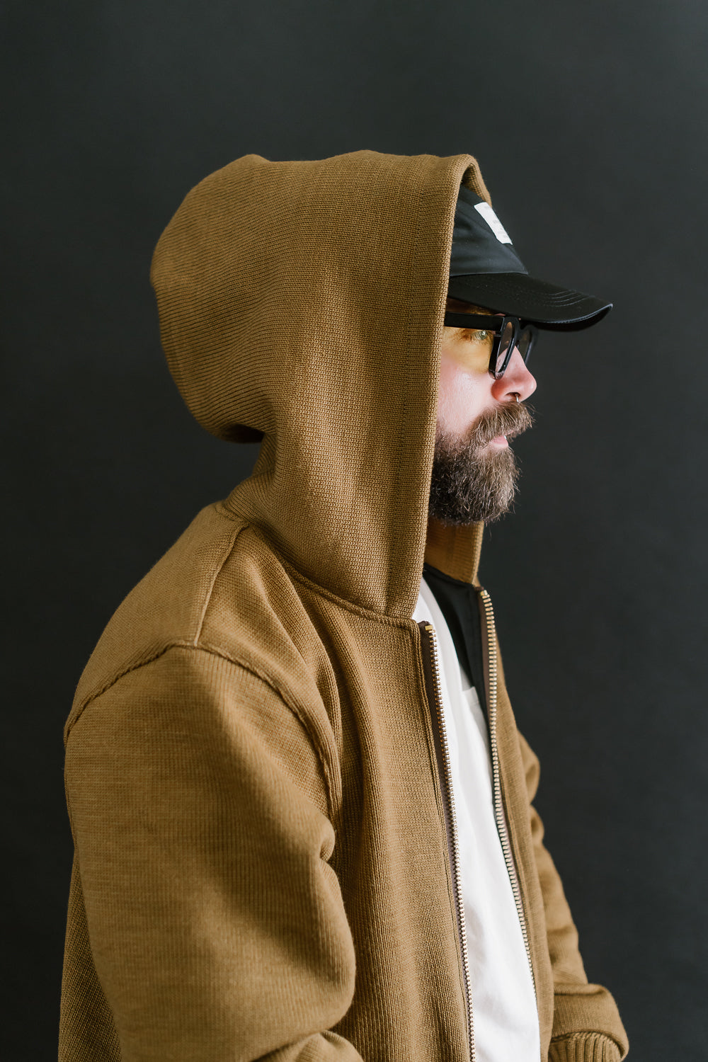 Dant x Dehen - Full Zip Moto Hoodie - Goldmine