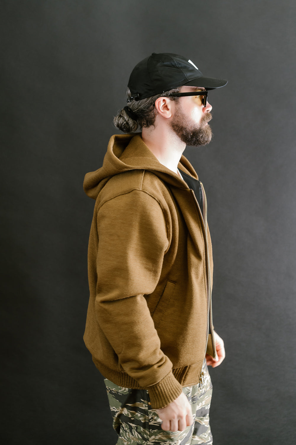 Dant x Dehen - Full Zip Moto Hoodie - Goldmine