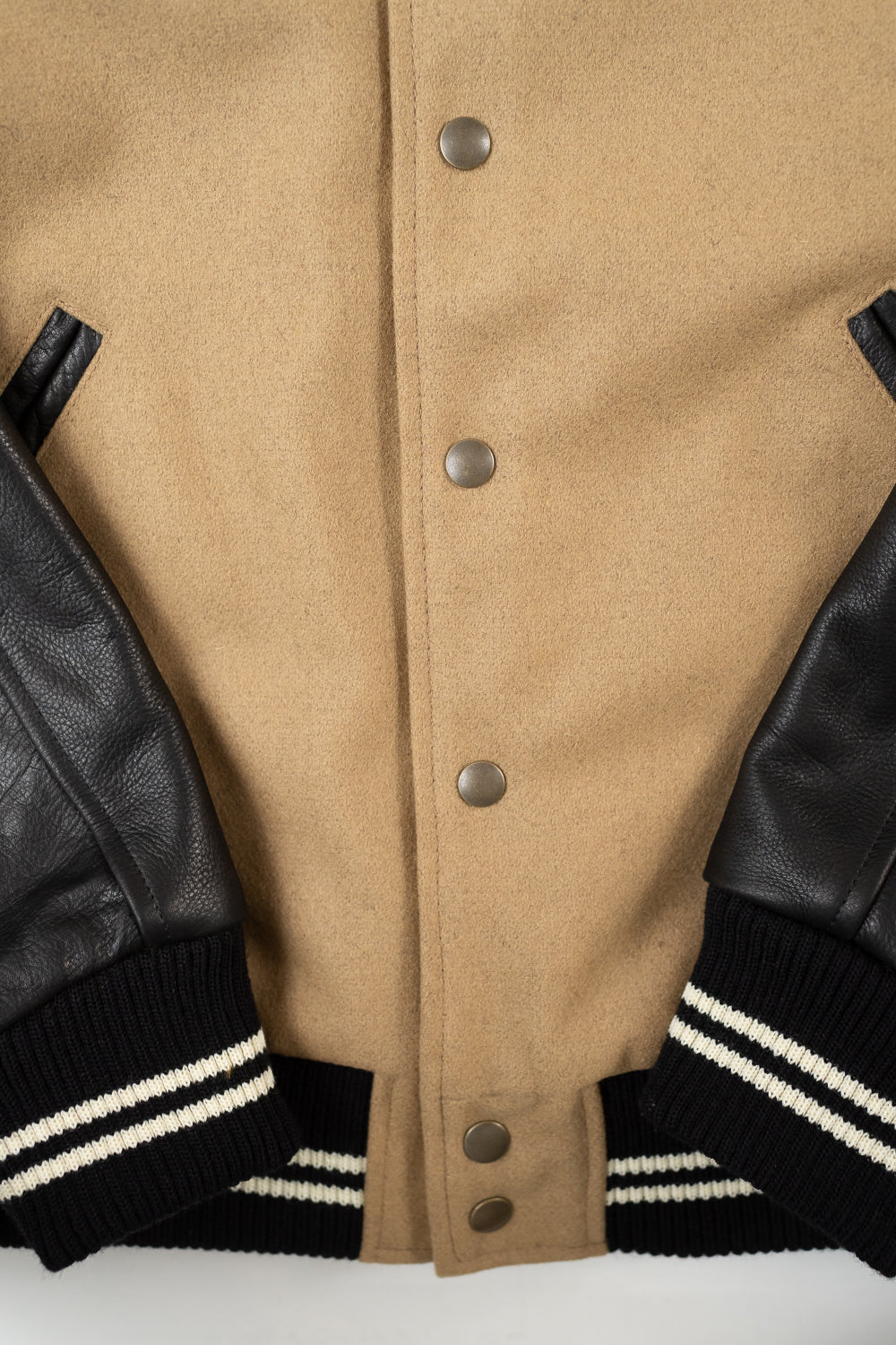 Dant x Dehen - Varsity Jacket - Camel, Black