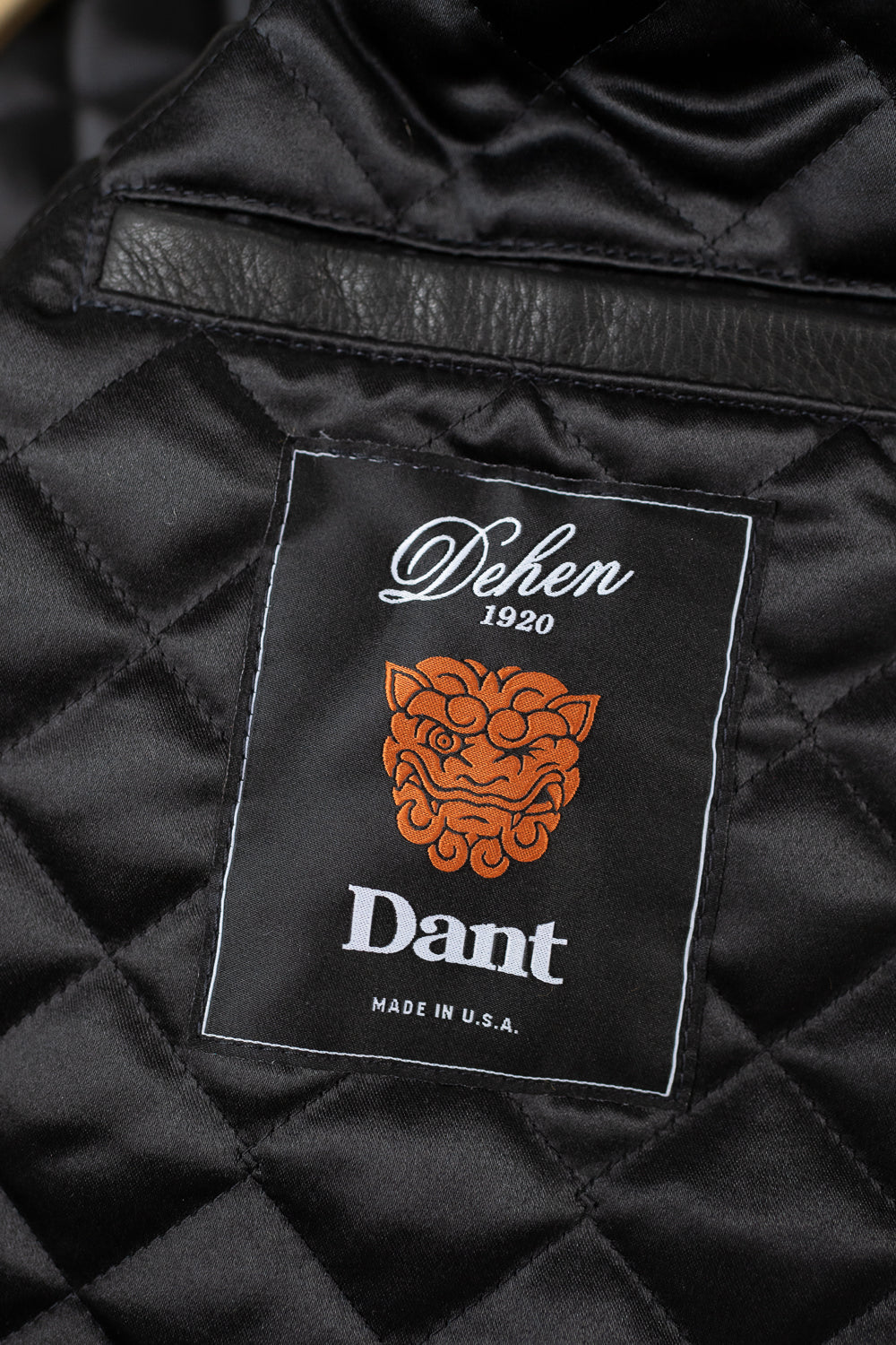 Dant x Dehen - Varsity Jacket - Camel, Black