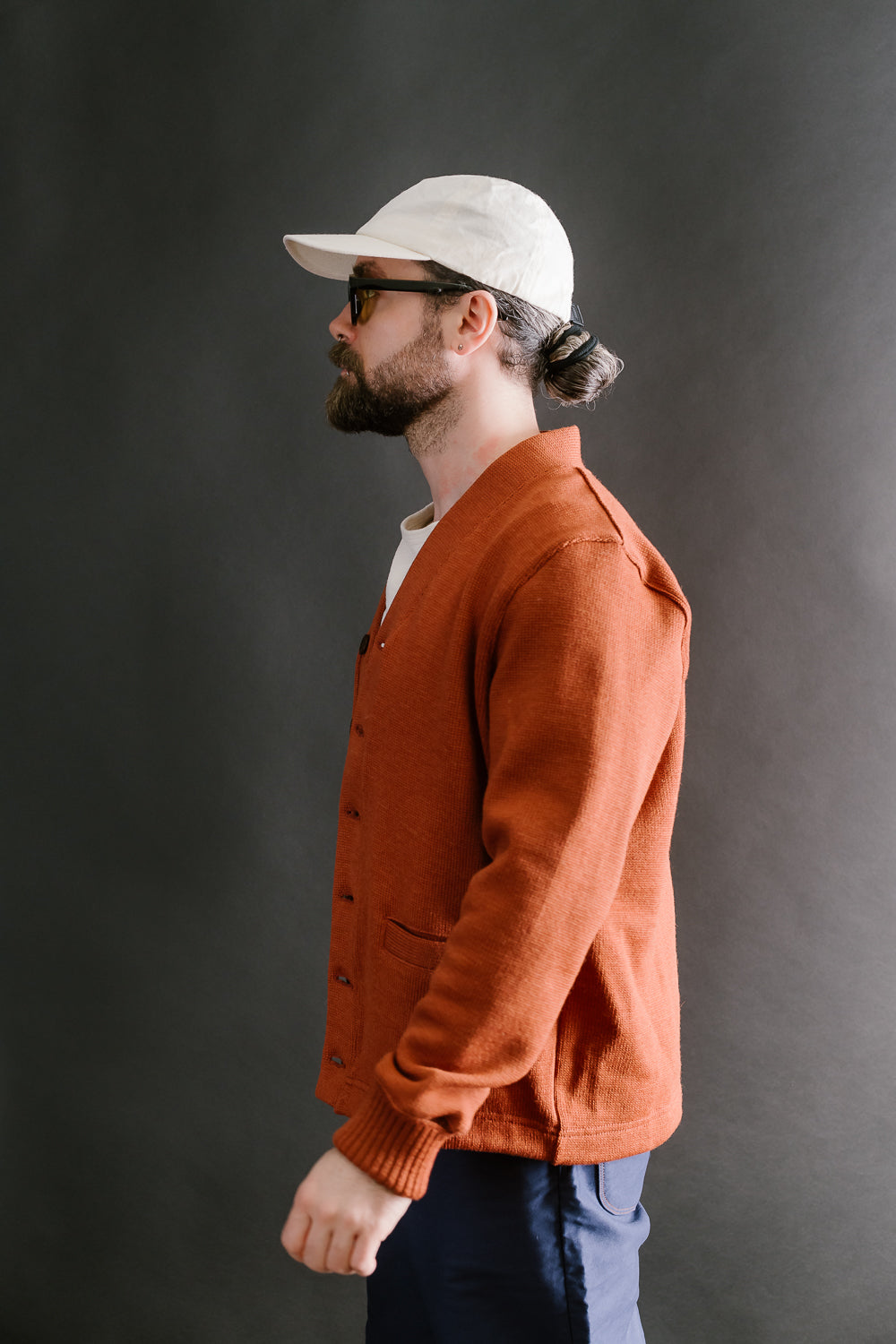 Classic Cardigan - Burnt Orange