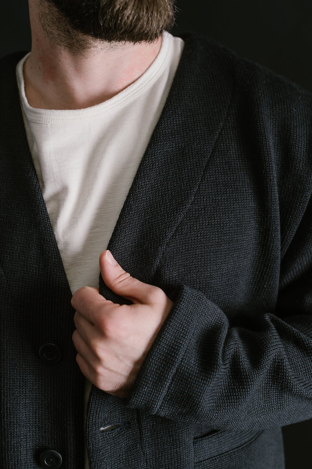 Slouchy Cardigan - Dark Charcoal