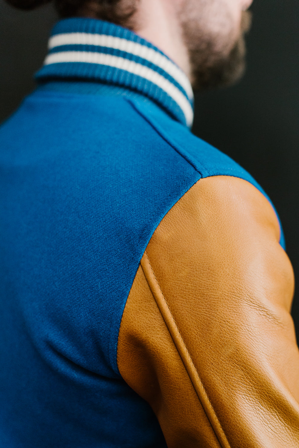 Varsity Jacket - Royal, Rust