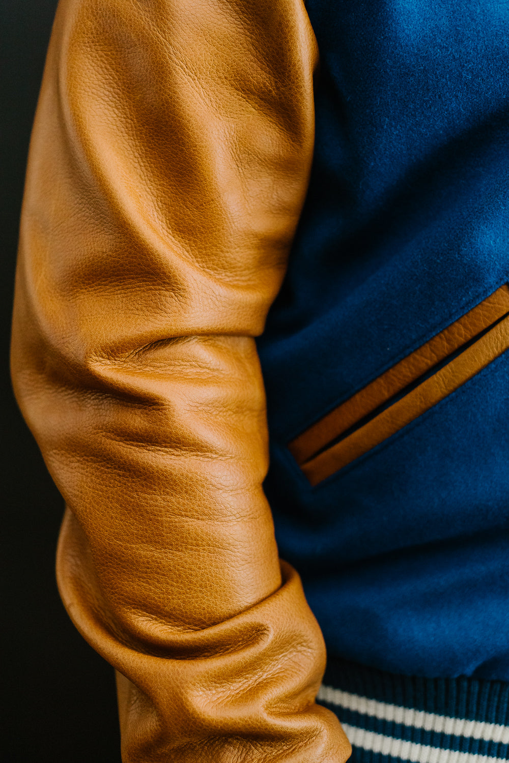 Varsity Jacket - Royal, Rust