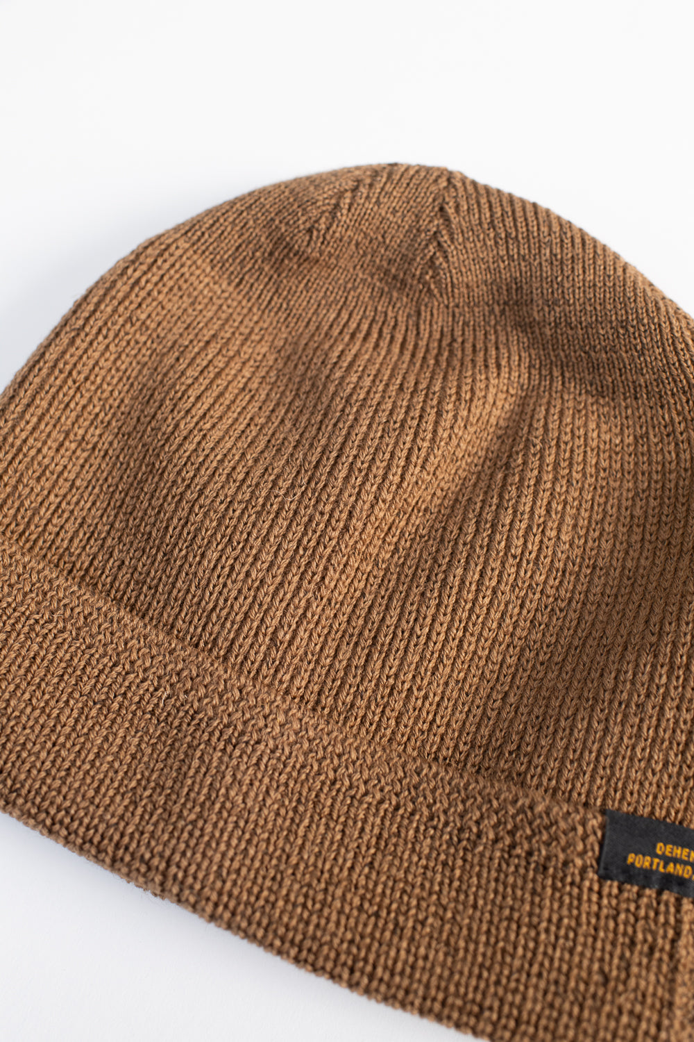 Wool Knit Watch Cap - Dark Tan