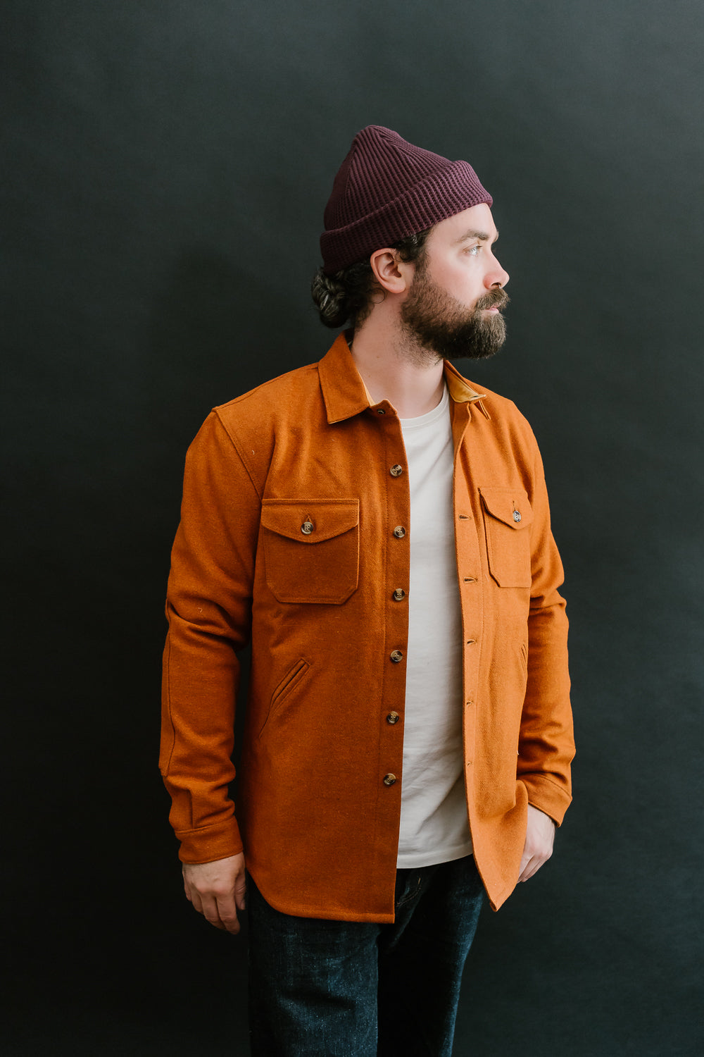 Crissman Overshirt - Burnt Orange