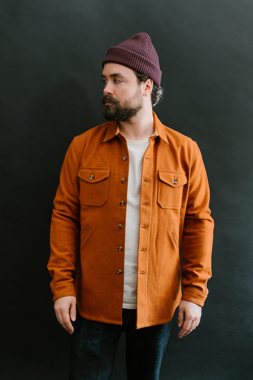 Crissman Overshirt - Burnt Orange