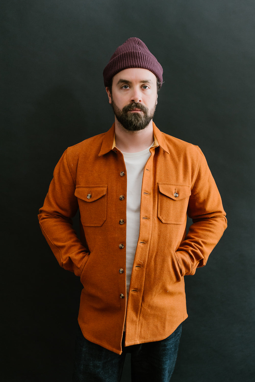 Crissman Overshirt - Burnt Orange