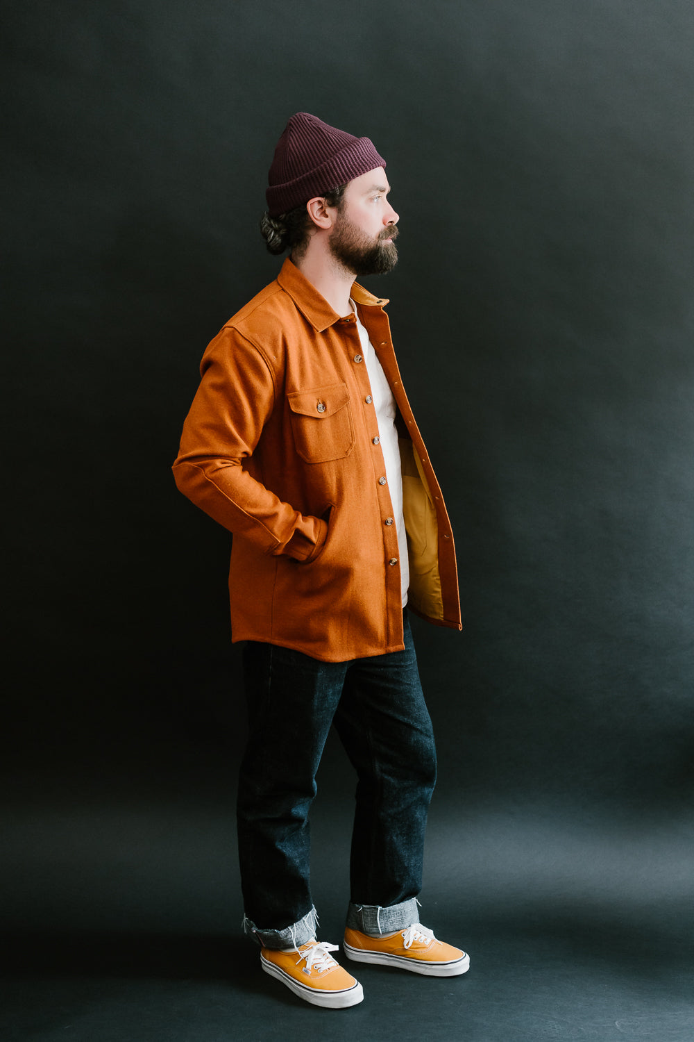 Crissman Overshirt - Burnt Orange