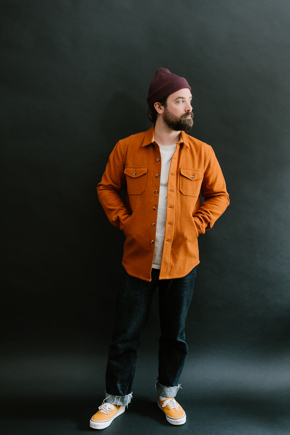 Crissman Overshirt - Burnt Orange