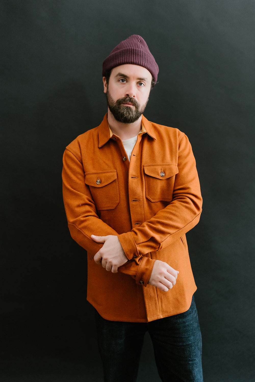 Crissman Overshirt - Burnt Orange