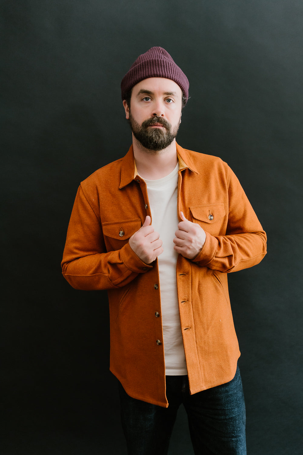 Crissman Overshirt - Burnt Orange