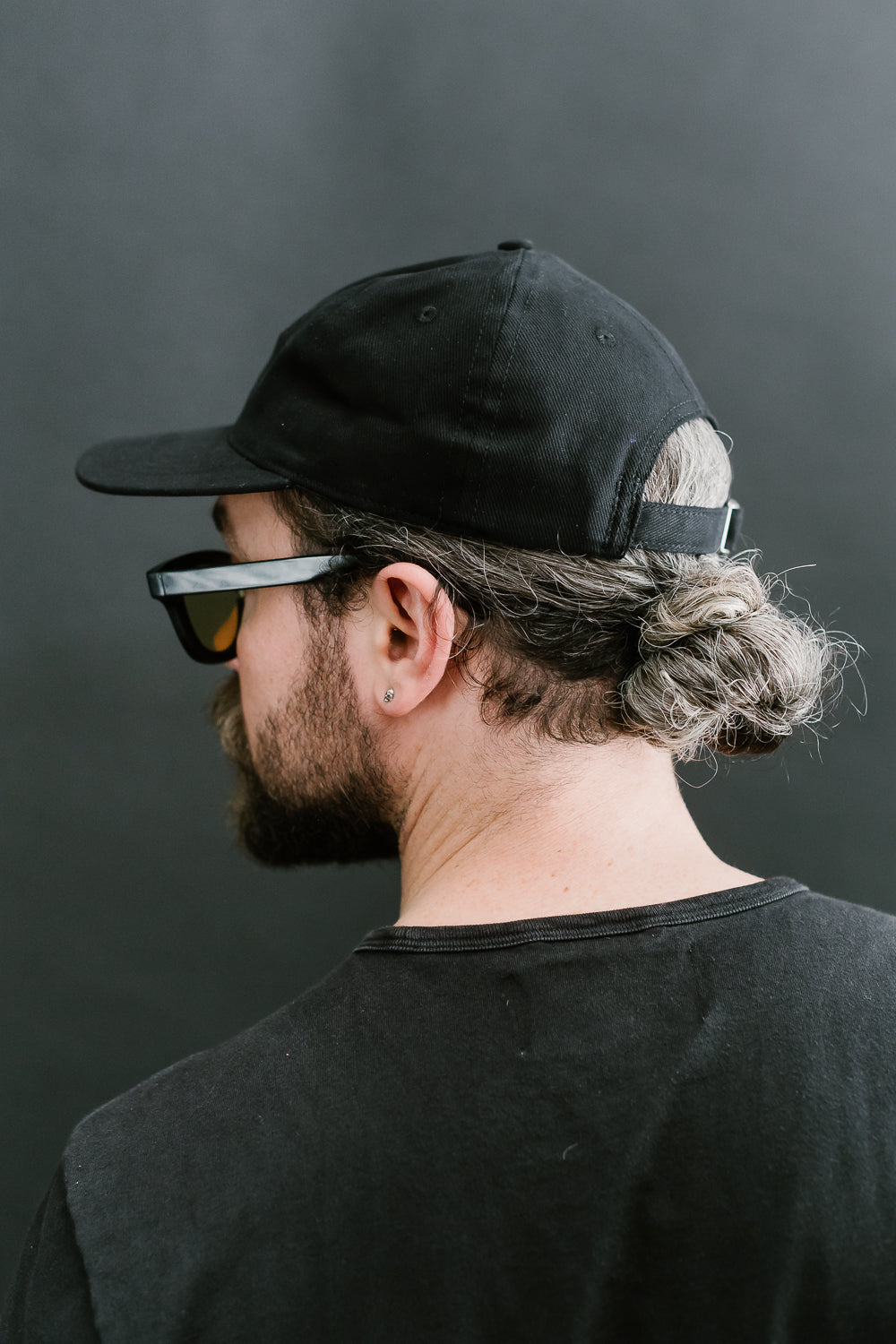 Denim Baseball Hat - Black