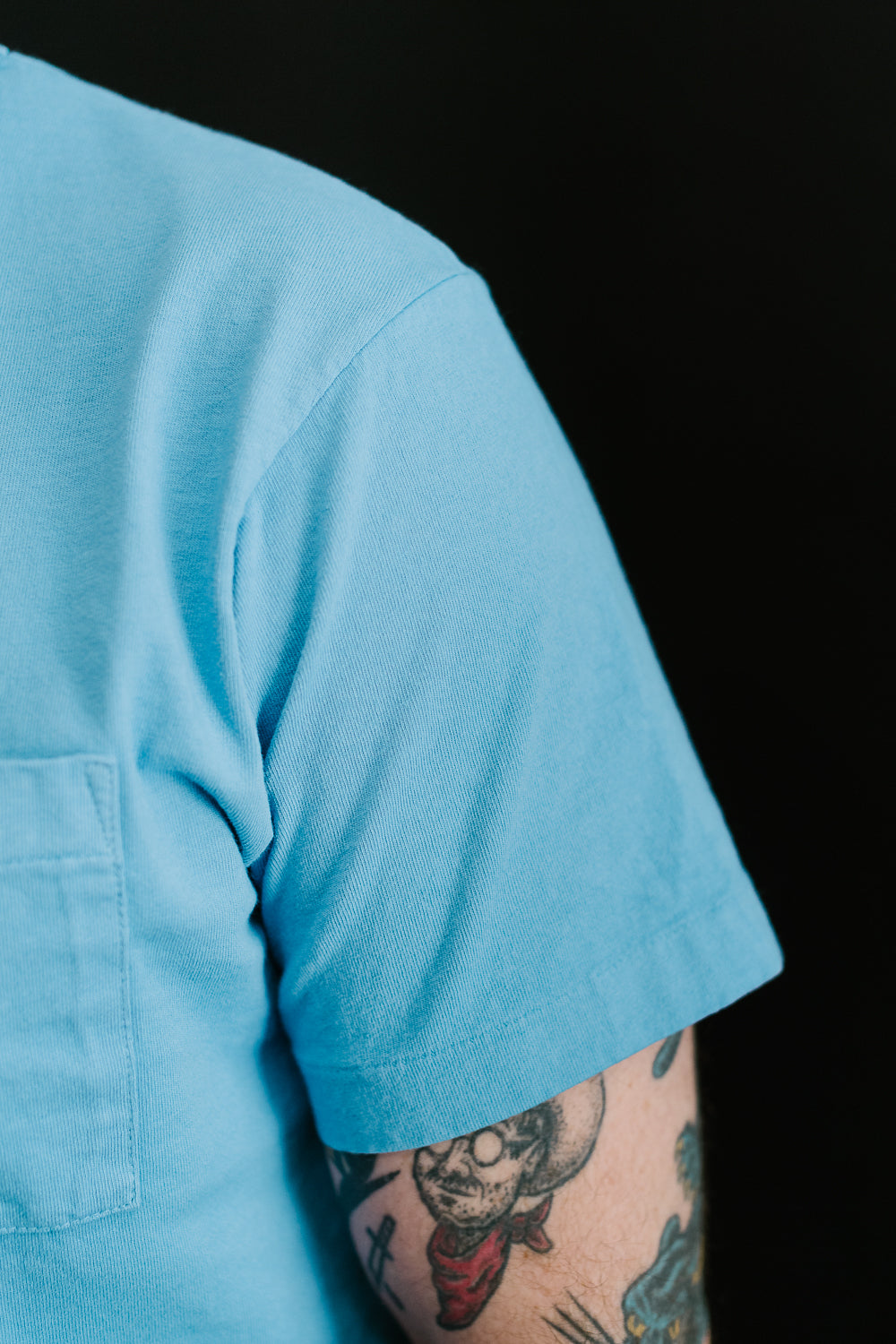 Heavy Duty Pocket Tee - Bluebird