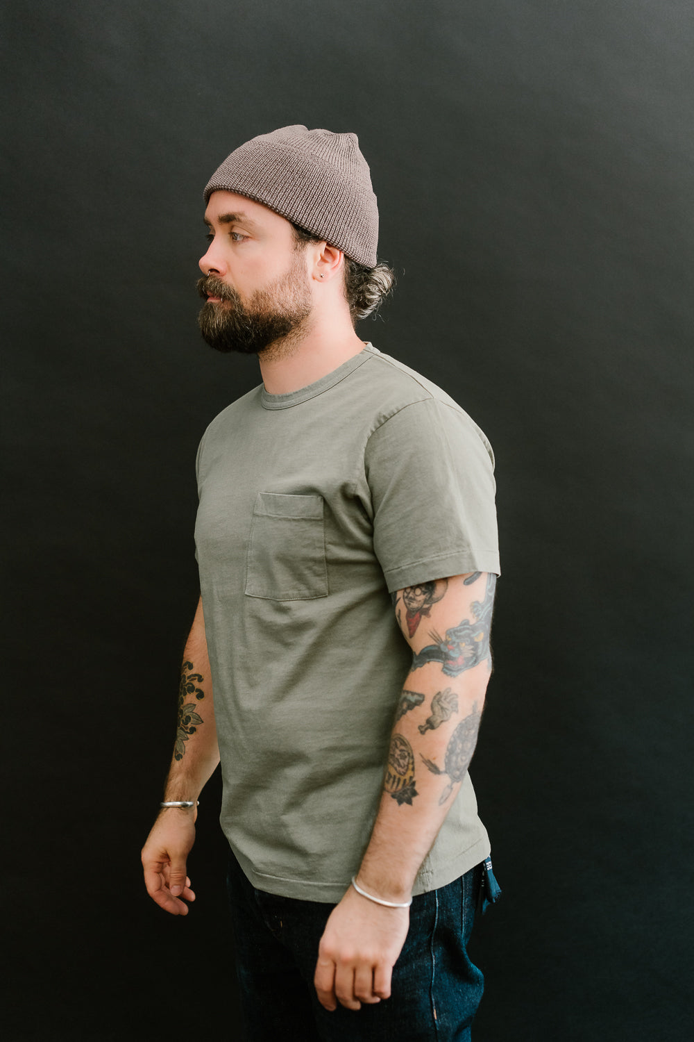 Heavy Duty Pocket Tee - Sage