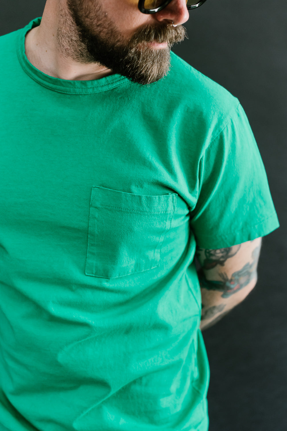 Heavy Duty Pocket Tee - Kelly Green