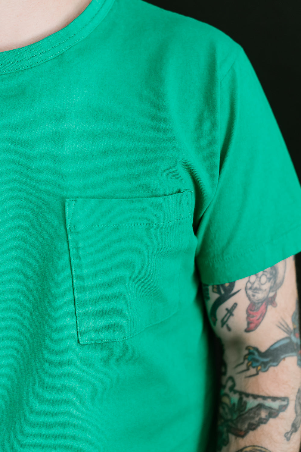 Heavy Duty Pocket Tee - Kelly Green