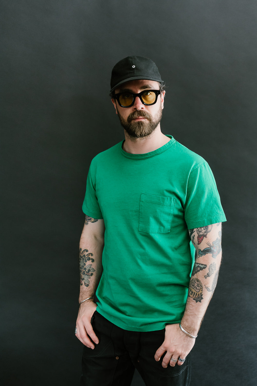 Heavy Duty Pocket Tee - Kelly Green