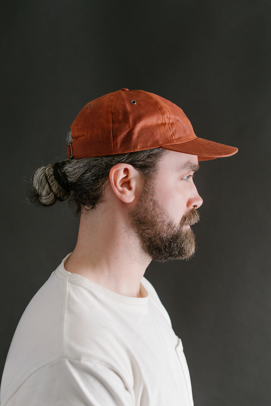 Waxed Canvas Baseball Hat - Brick