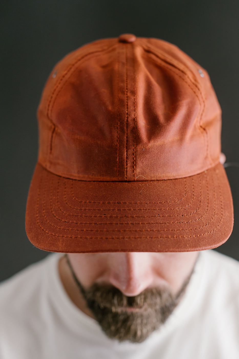 Waxed Canvas Baseball Hat - Brick