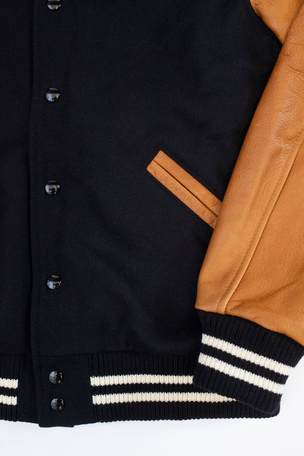 Varsity Jacket - Black, Rust