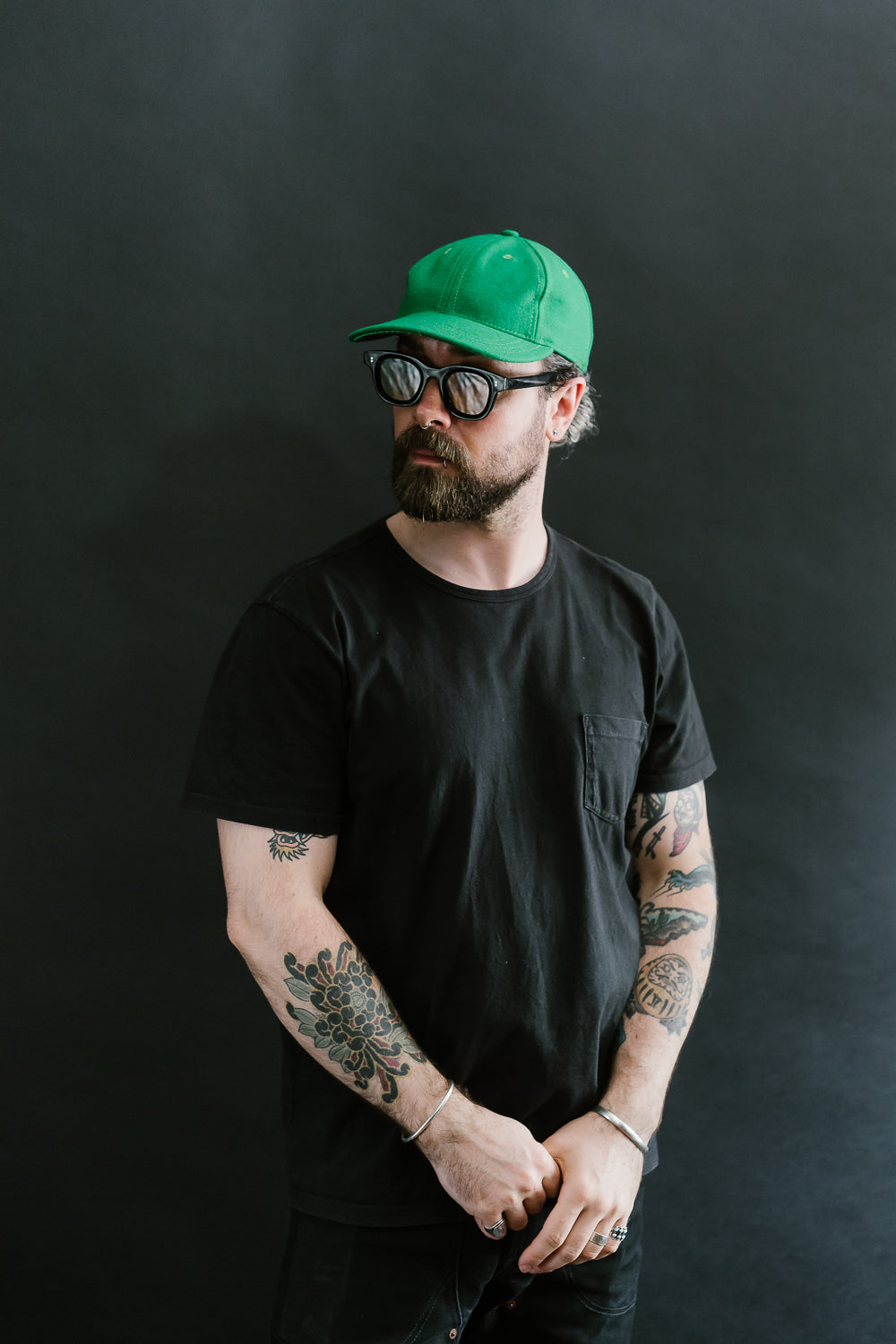 Wool Baseball Hat - Kelly Green