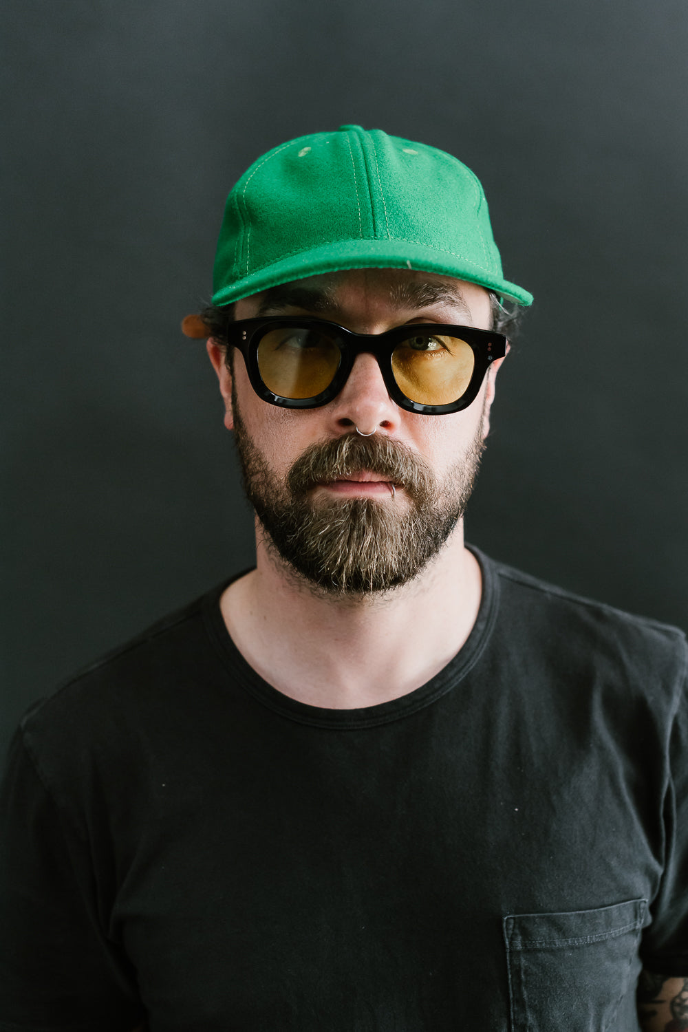 Wool Baseball Hat - Kelly Green