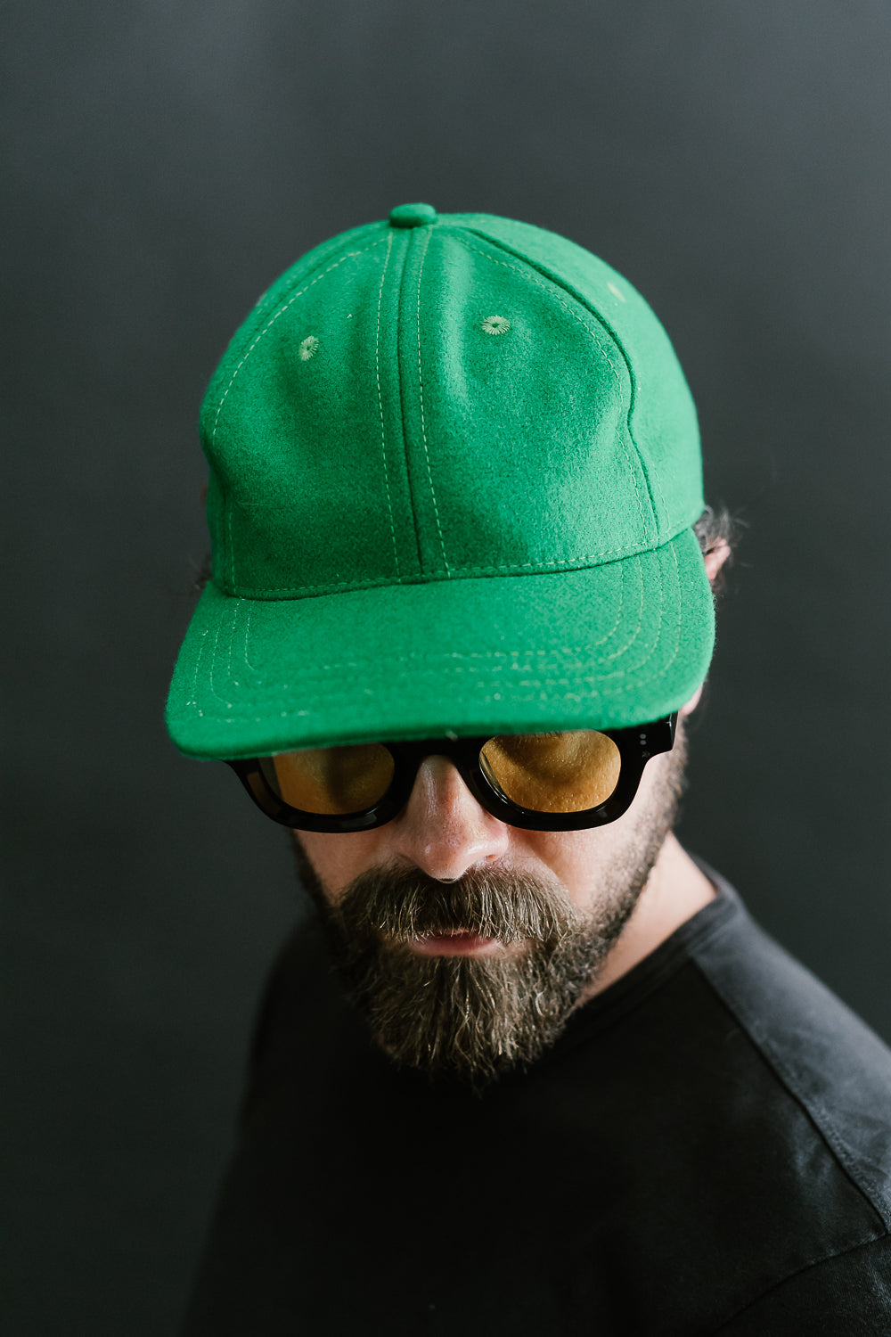 Wool Baseball Hat - Kelly Green