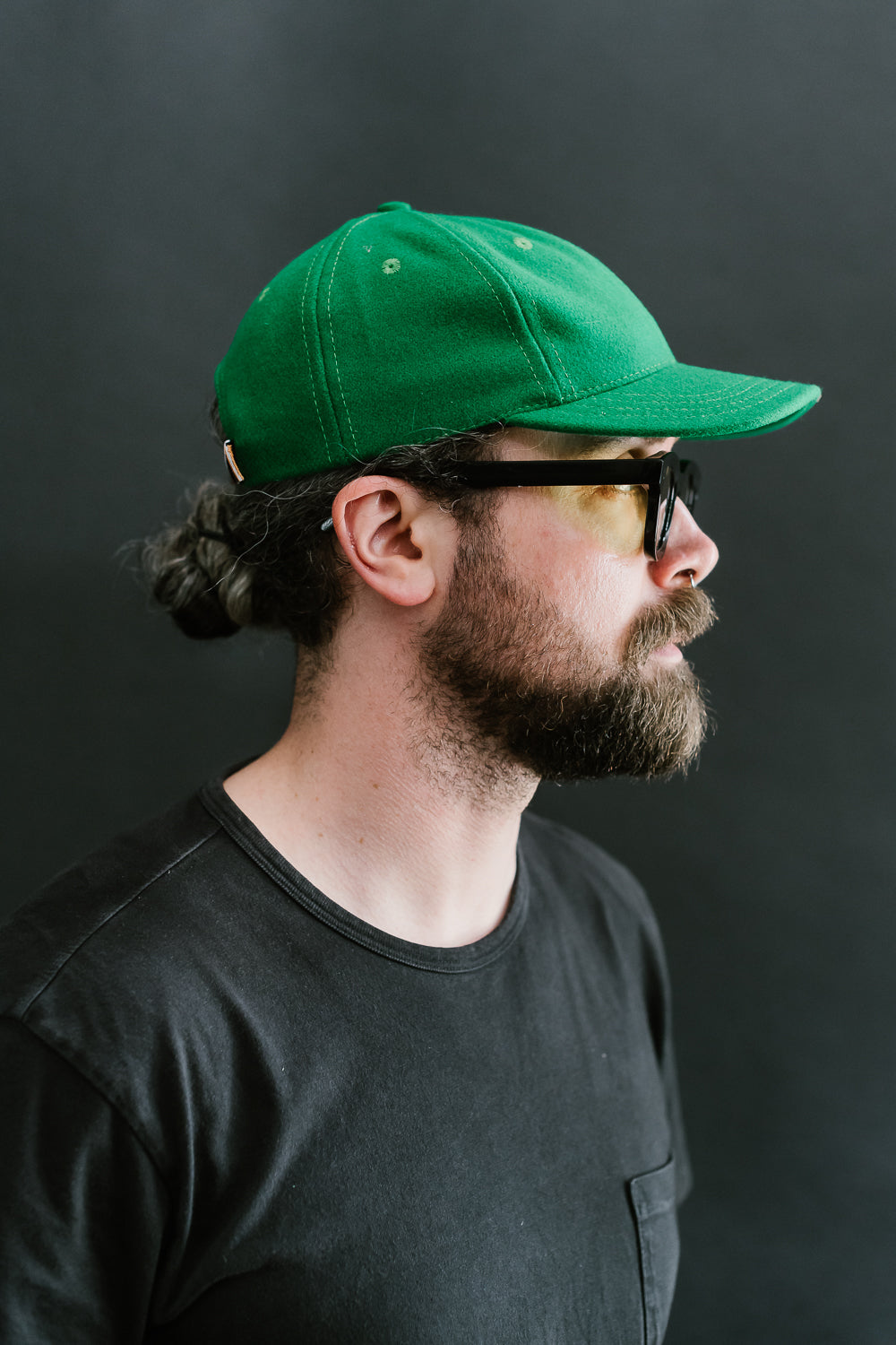 Wool Baseball Hat - Kelly Green