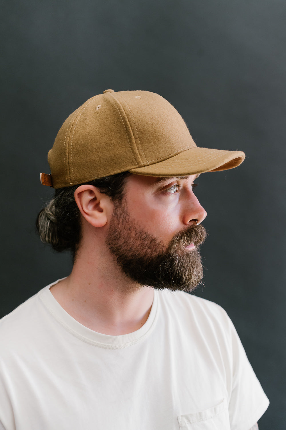 Wool Baseball Hat - Tan