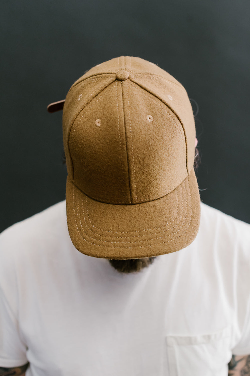 Wool Baseball Hat - Tan