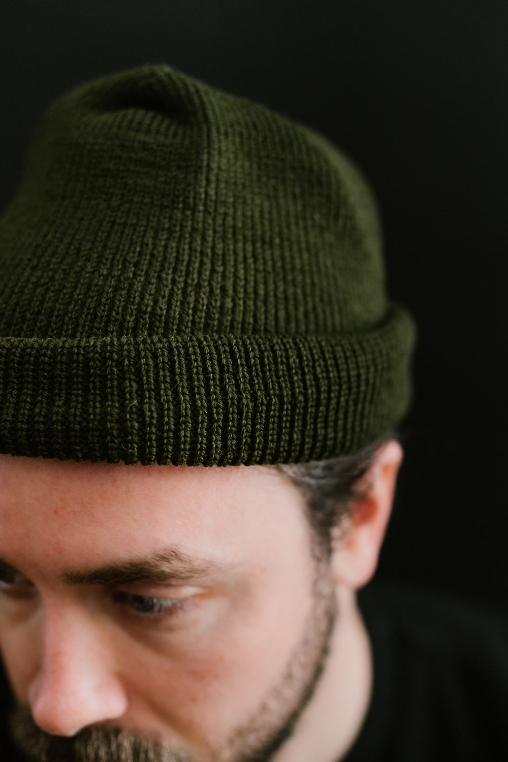 Wool Knit Watch Cap - Loden