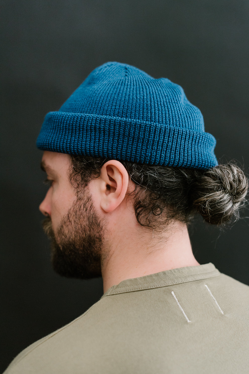 Wool Knit Watch Cap - Dark Royal