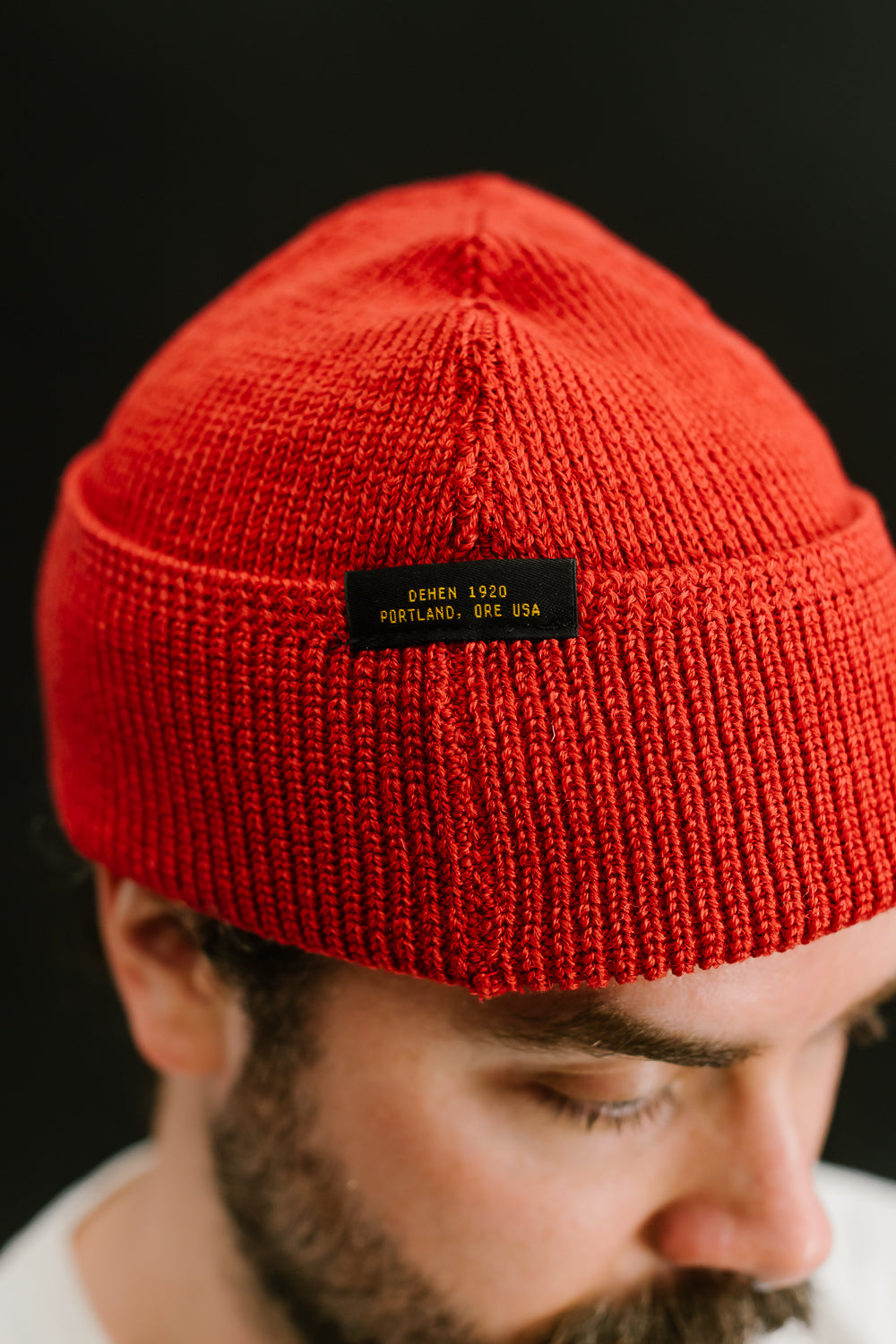 Wool Knit Watch Cap - Forster Red