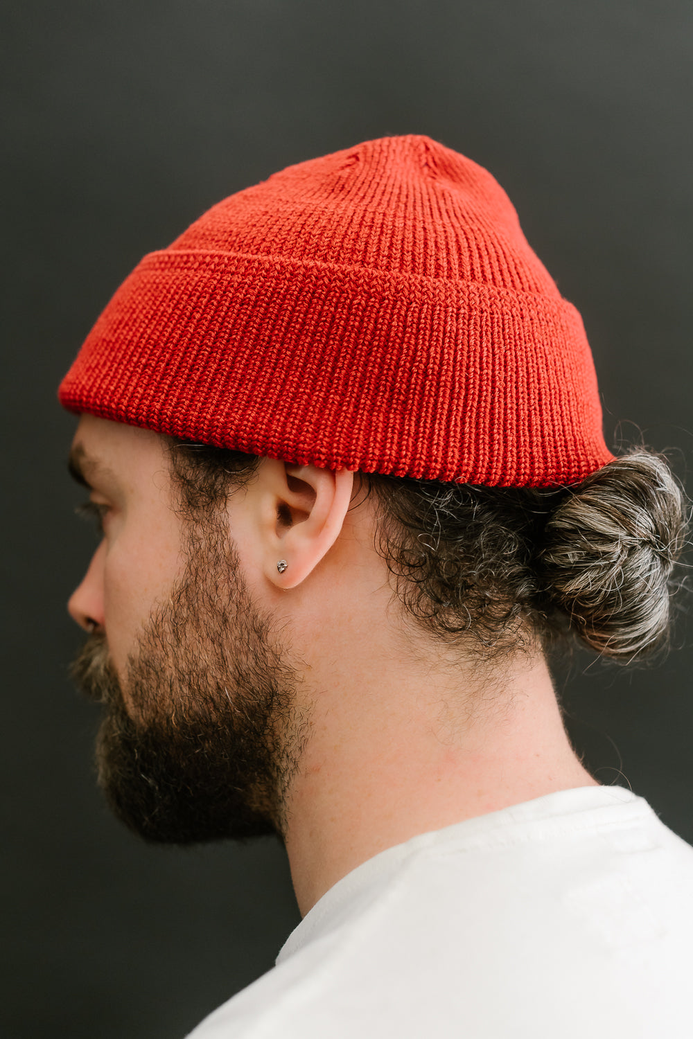 Wool Knit Watch Cap - Forster Red