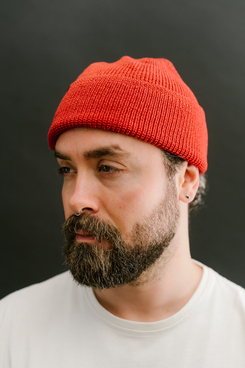 Wool Knit Watch Cap - Forster Red