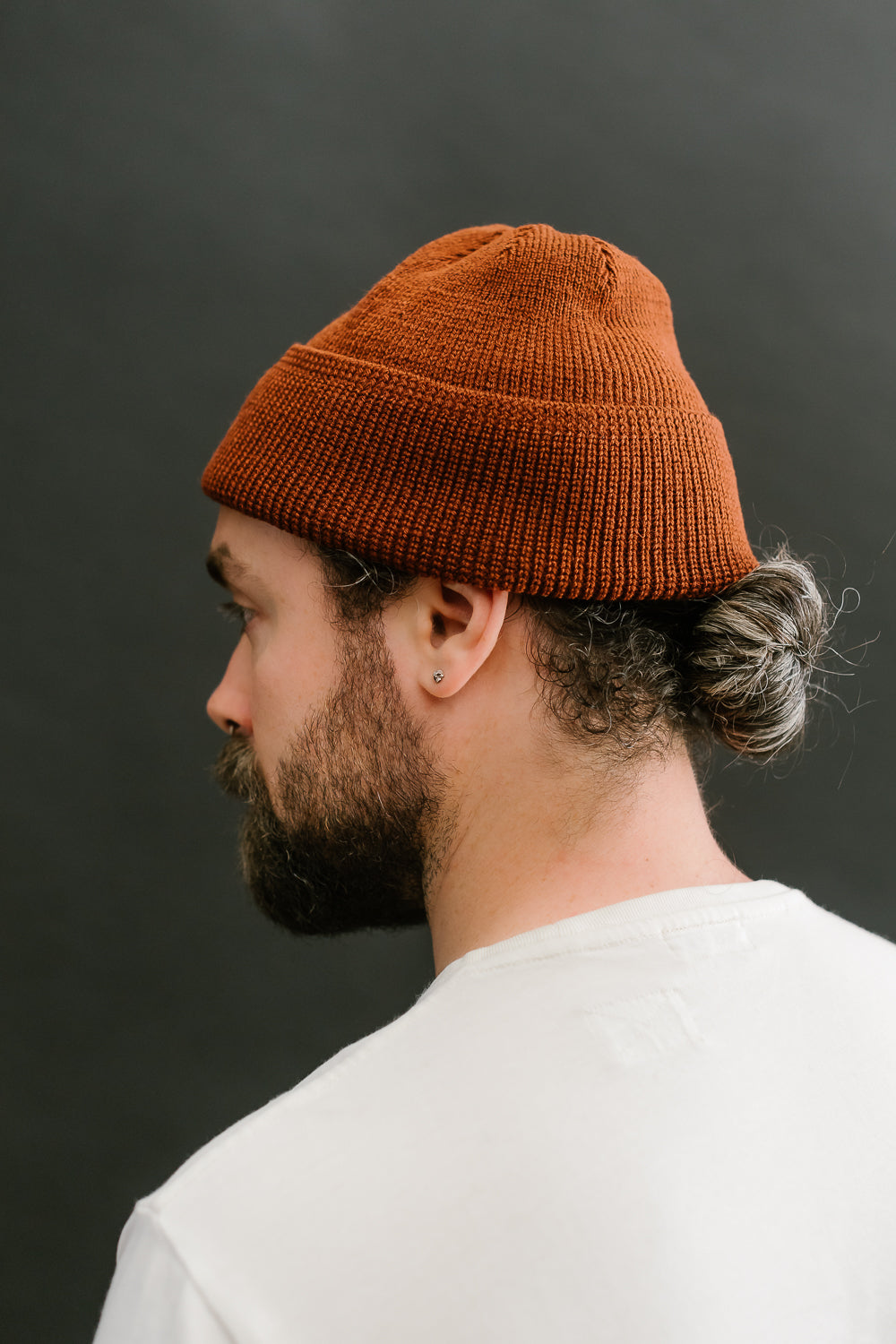 Wool Knit Watch Cap - Tobacco