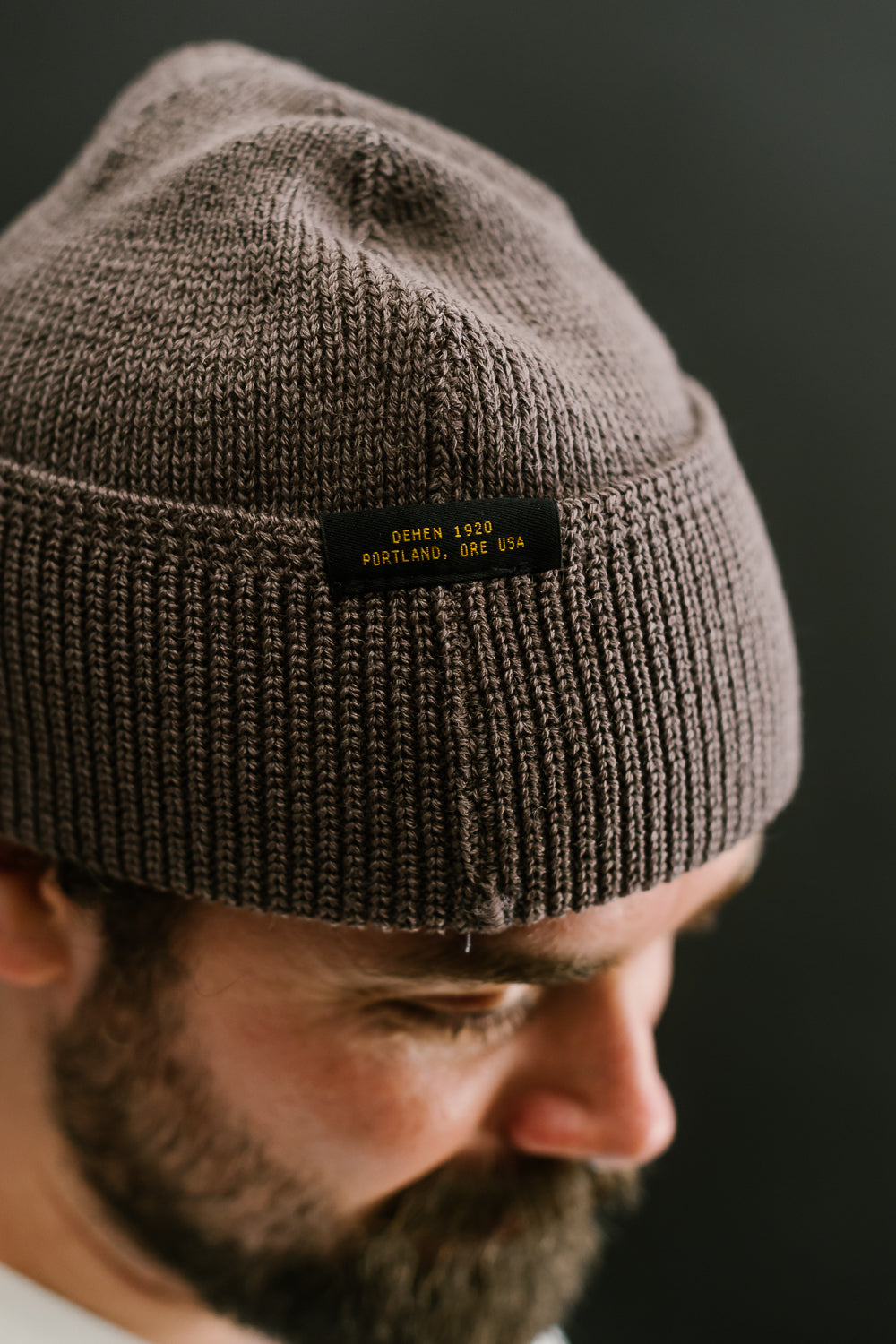 Wool Knit Watch Cap - Smoke