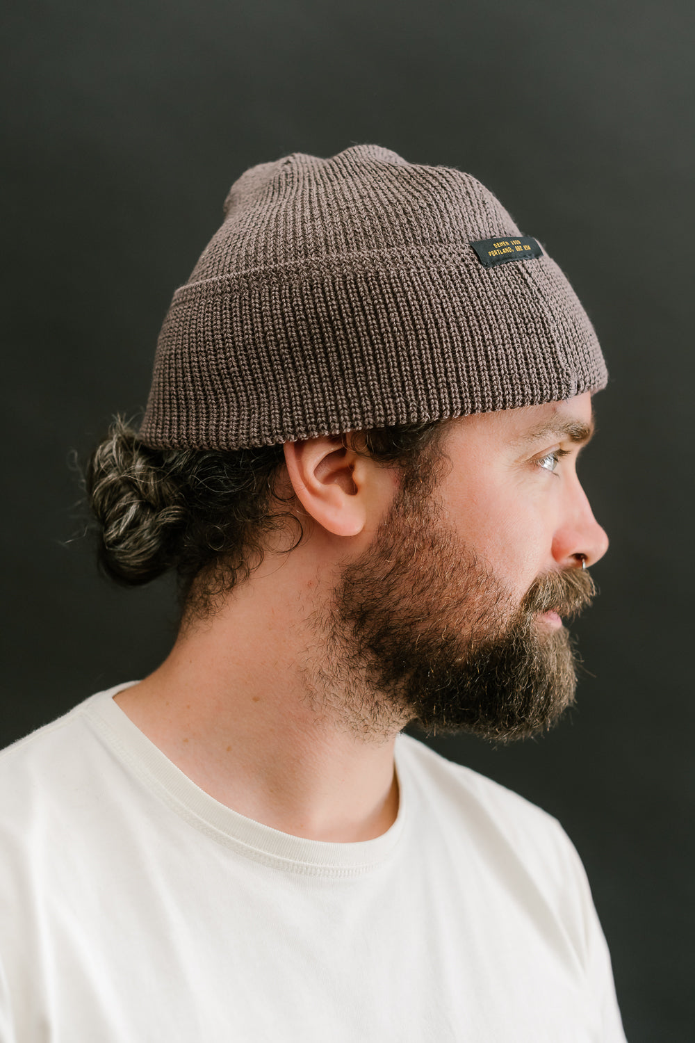 Wool Knit Watch Cap - Smoke